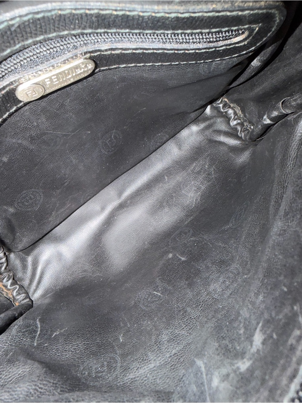 Vintage Fendi Black FF Zucchino on strap - Picture 7 of 14